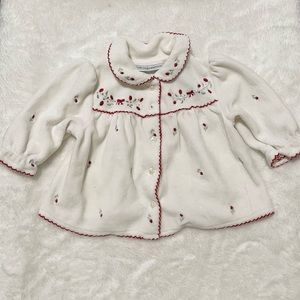 🎀 3-6 months baby girl jacket floral 🎀 baby girl clothes white soft